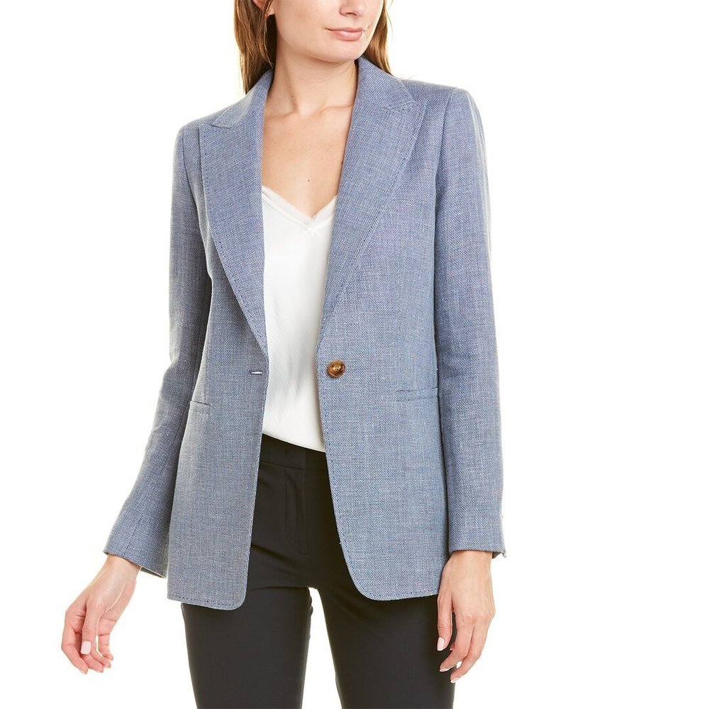Lafayette 148 New York Hurley Linen & Wool-Blend Blazer